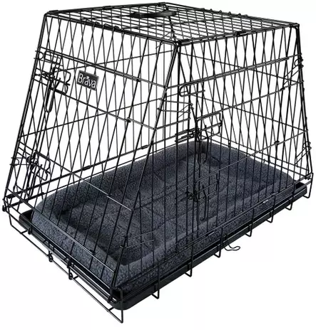 Brava Viisto metallihäkki, M 76 x 48 x 57 cm, musta - Koiran häkit ja kuljetuslaatikot - 81030 - 1